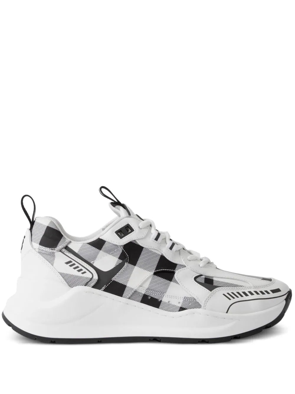 Burberry tenis con motivo de cuadros Mujer SOLELUX
