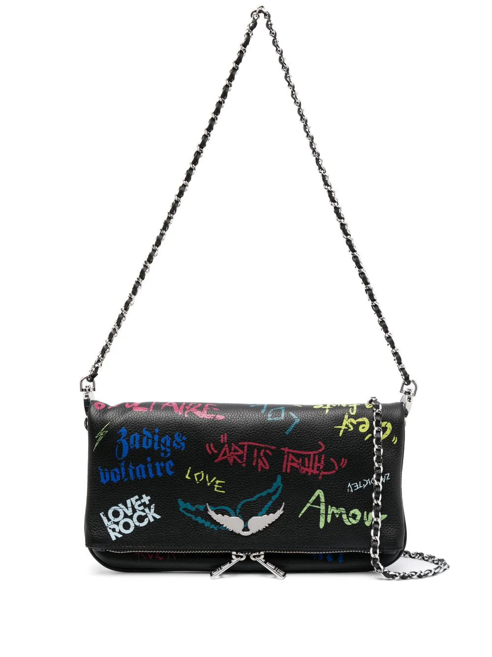 Bolsa Zadig Voltaire crossbody con estampado de grafiti SOLELUX