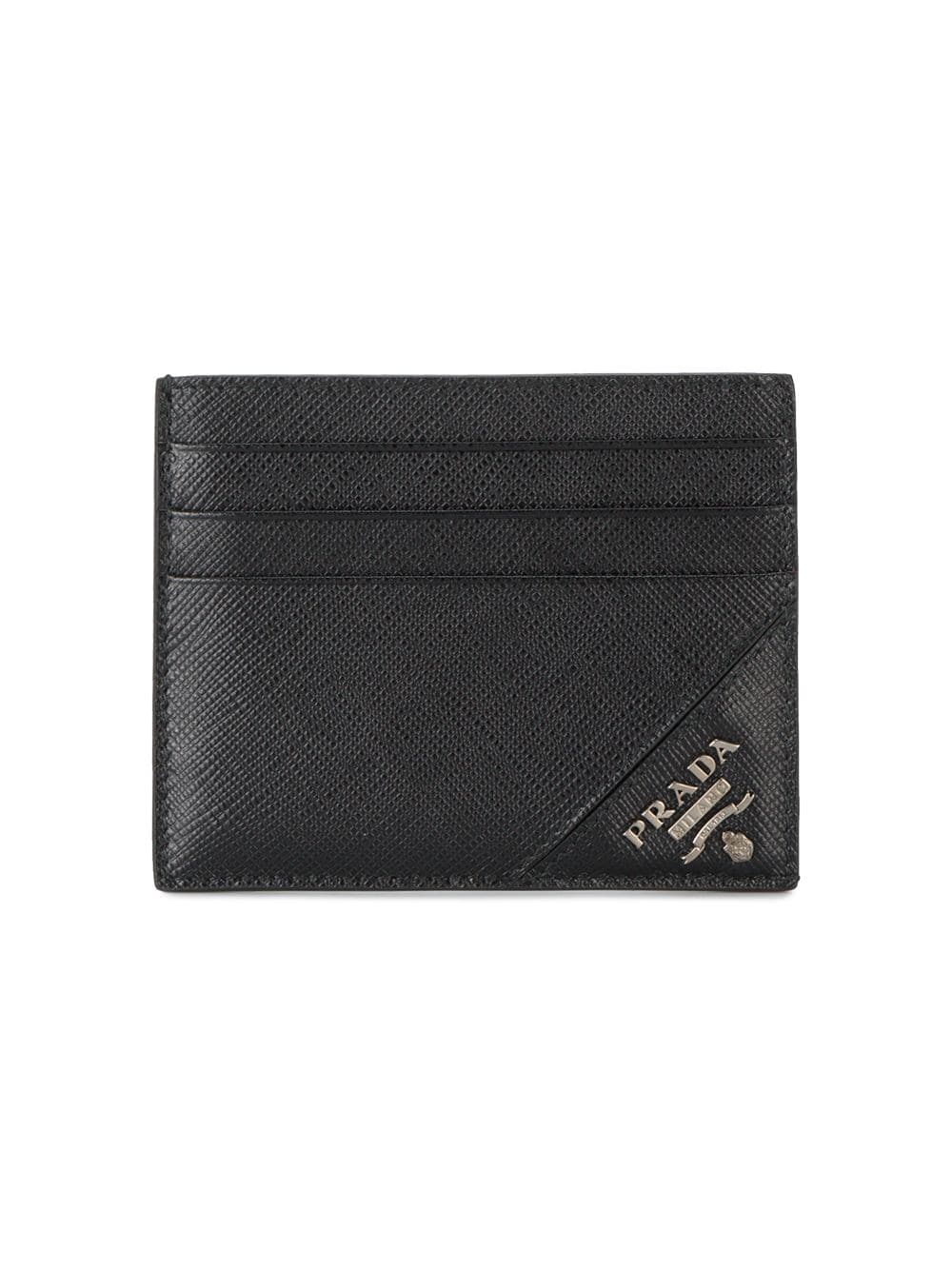 Prada logo plaque cardholder