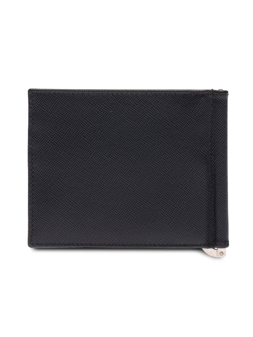 Prada logo plaque wallet