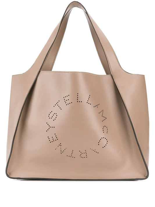 Stella McCartney tote con perforación del logo