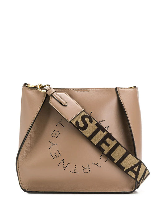 Stella McCartney bolsa de hombro con perforación del logo