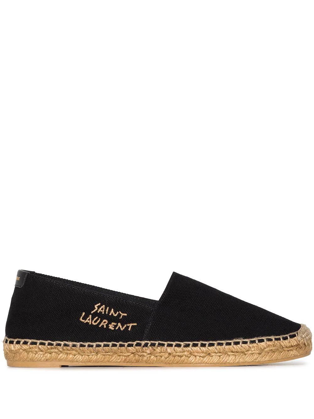 Saint Laurent alpargatas con logo bordado