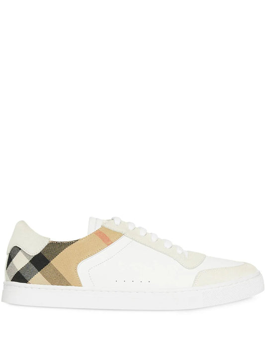 Burberry tenis con panel House Check