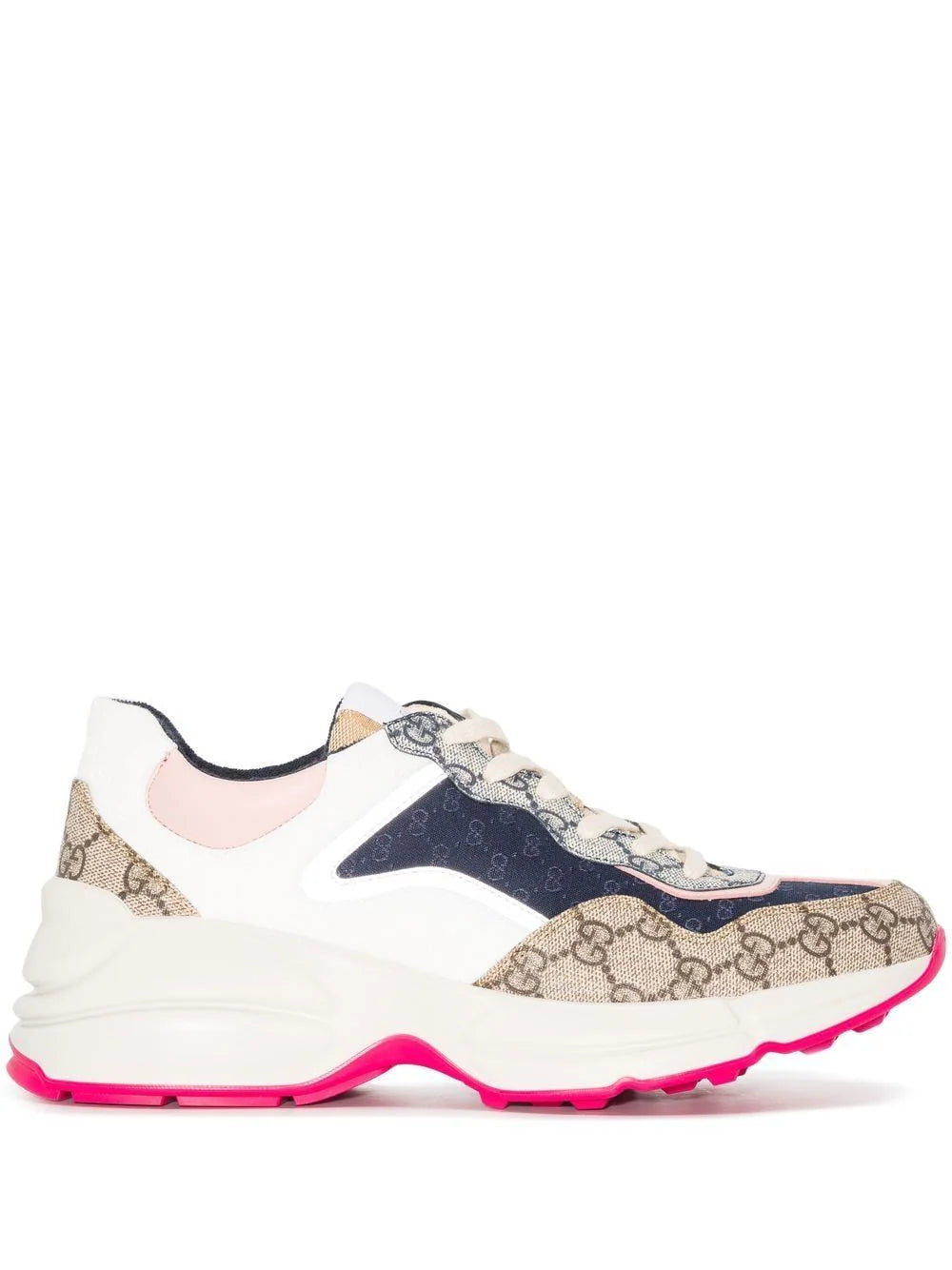 Gucci tenis Rhyton con agujetas Mujer