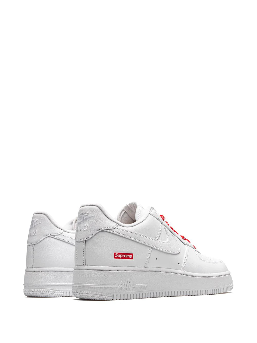 Tenis Air Force 1 "Mini Box Logo White" de Nike x Supreme