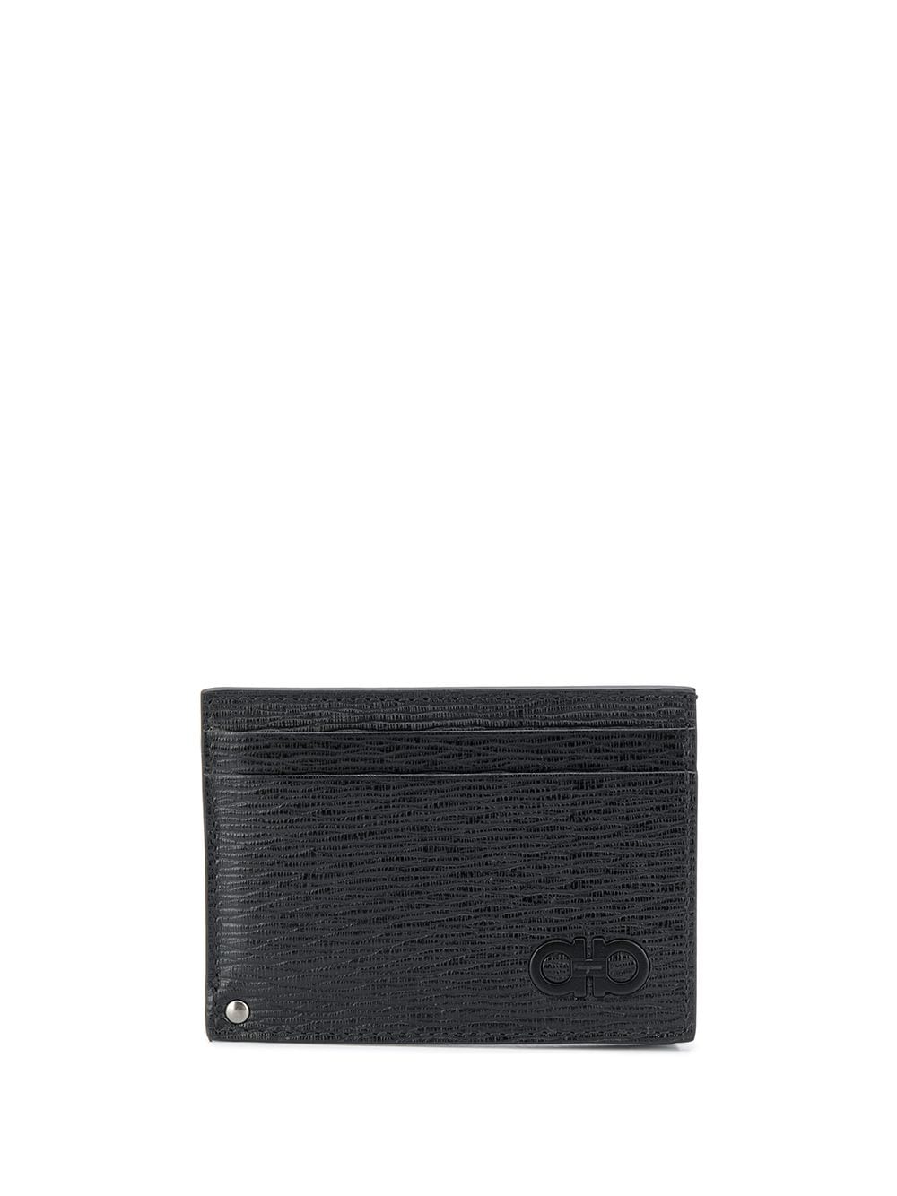 Ferragamo Gancini textured slide cardholder