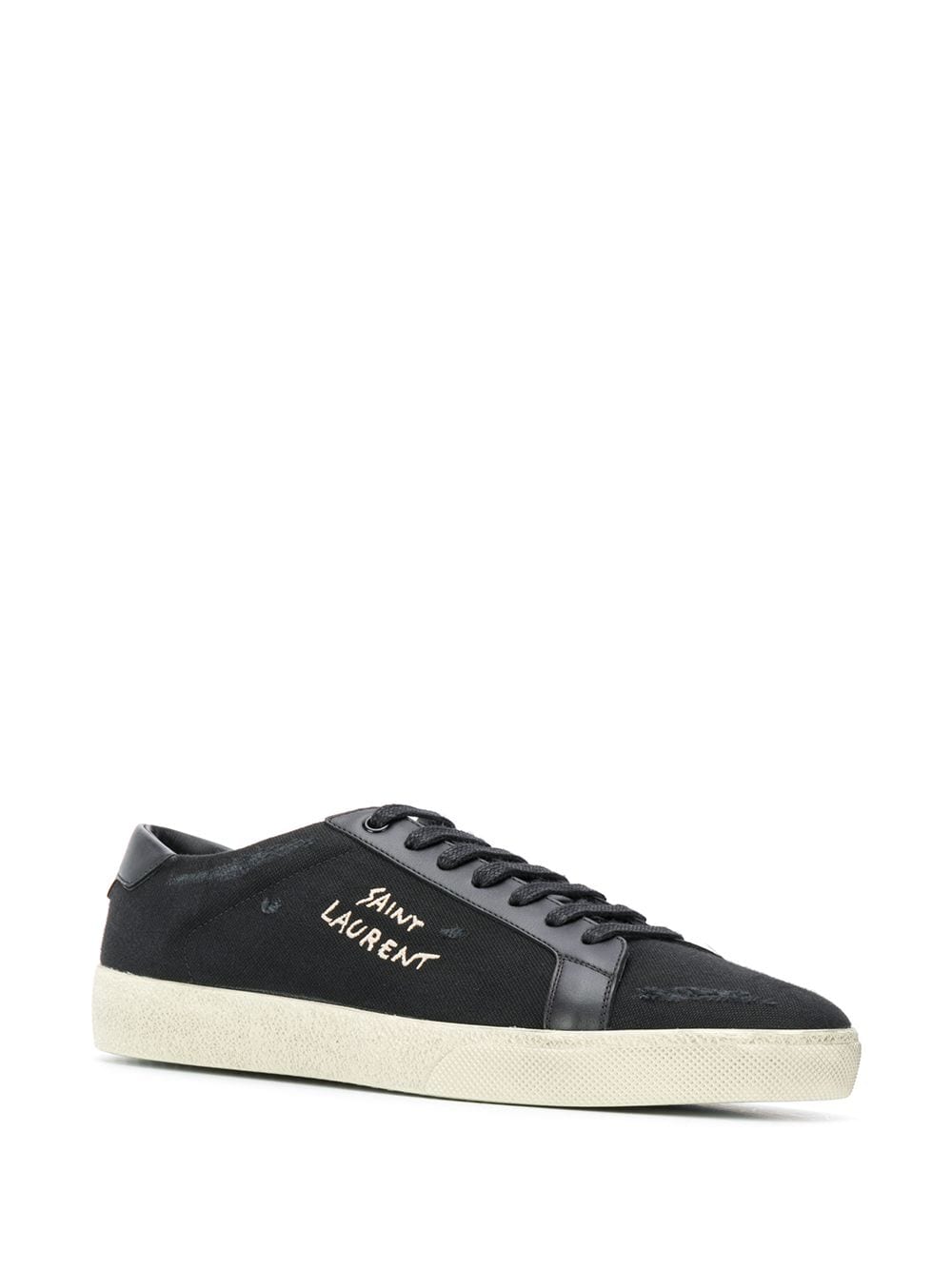 Tenis Saint Laurent bajos con logo estampado