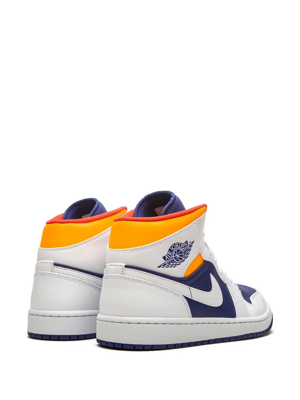 Tenis Air Jordan 1 Mid Royal Blue/Laser Orange