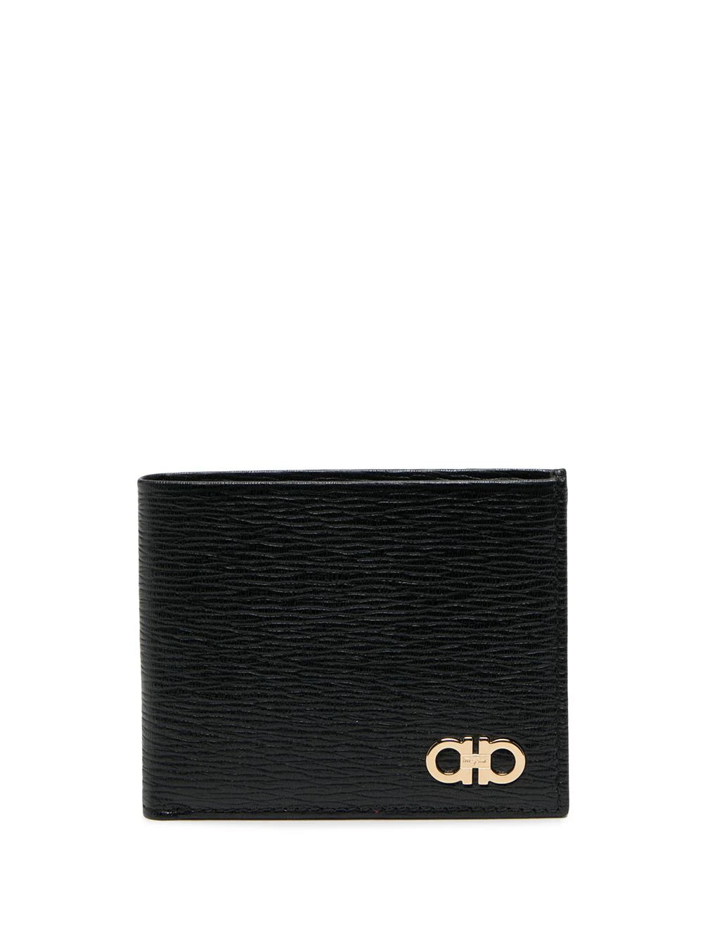 Ferragamo cartera con placa del logo