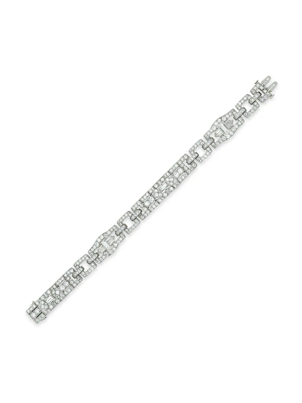 Cartier pulsera Art Deco en platino con diamantes 1911