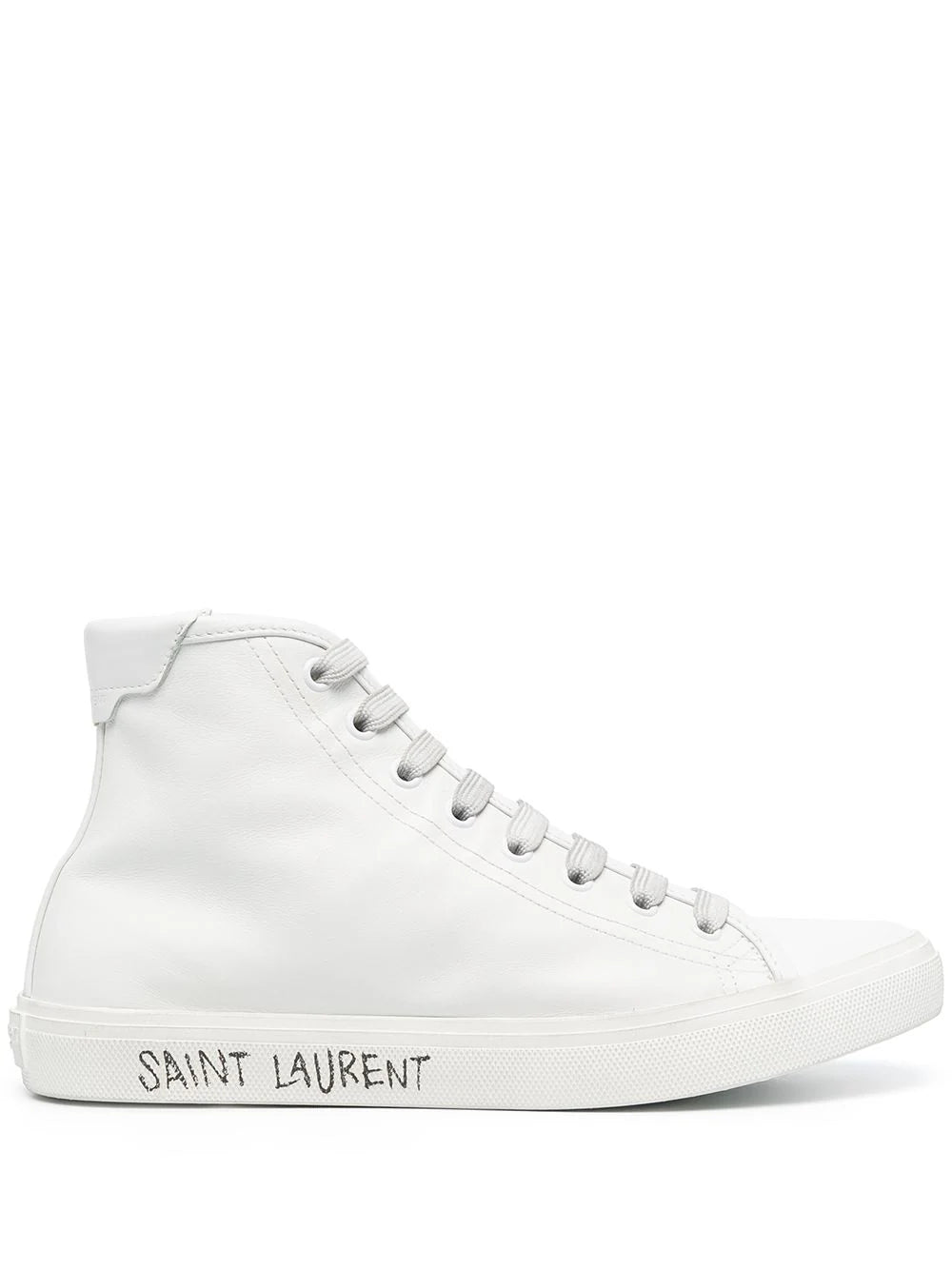 Saint Laurent tenis altos con agujetas Mujer