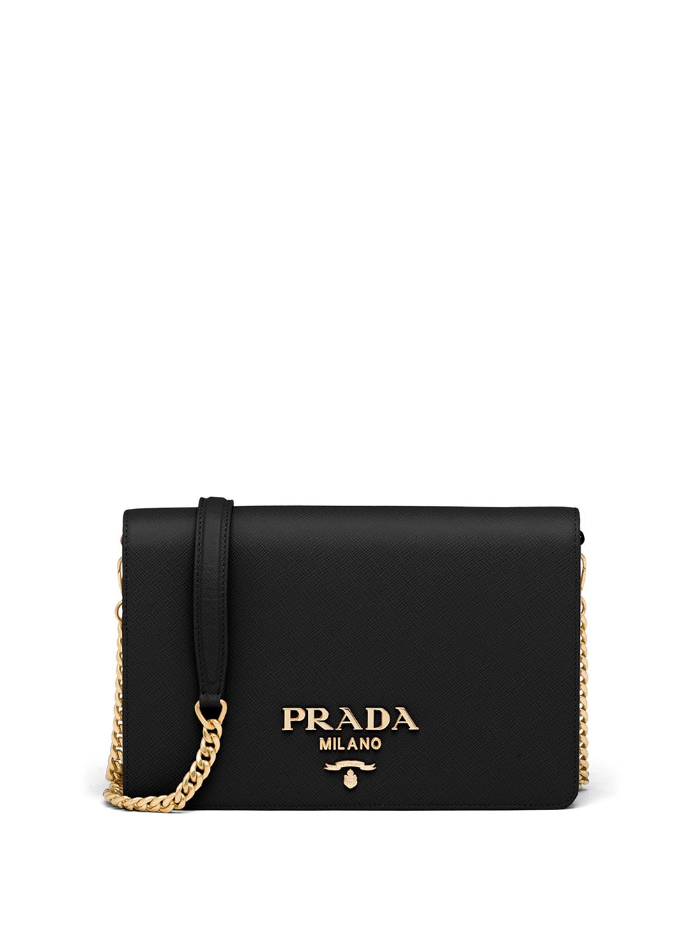 Prada bolsa de hombro con logo