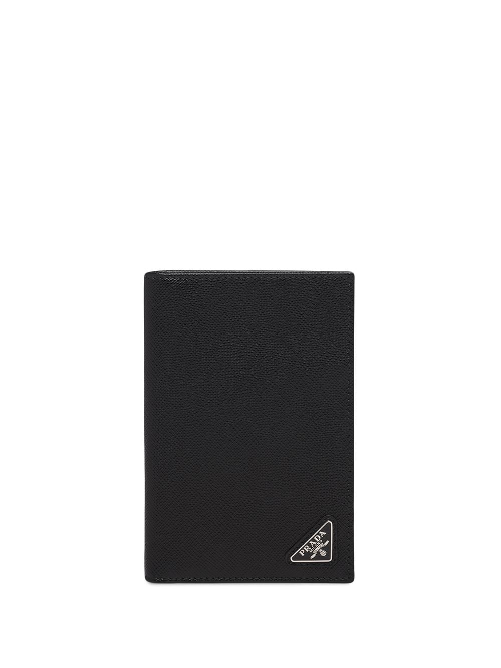 Prada funda para pasaporte con logo triangular