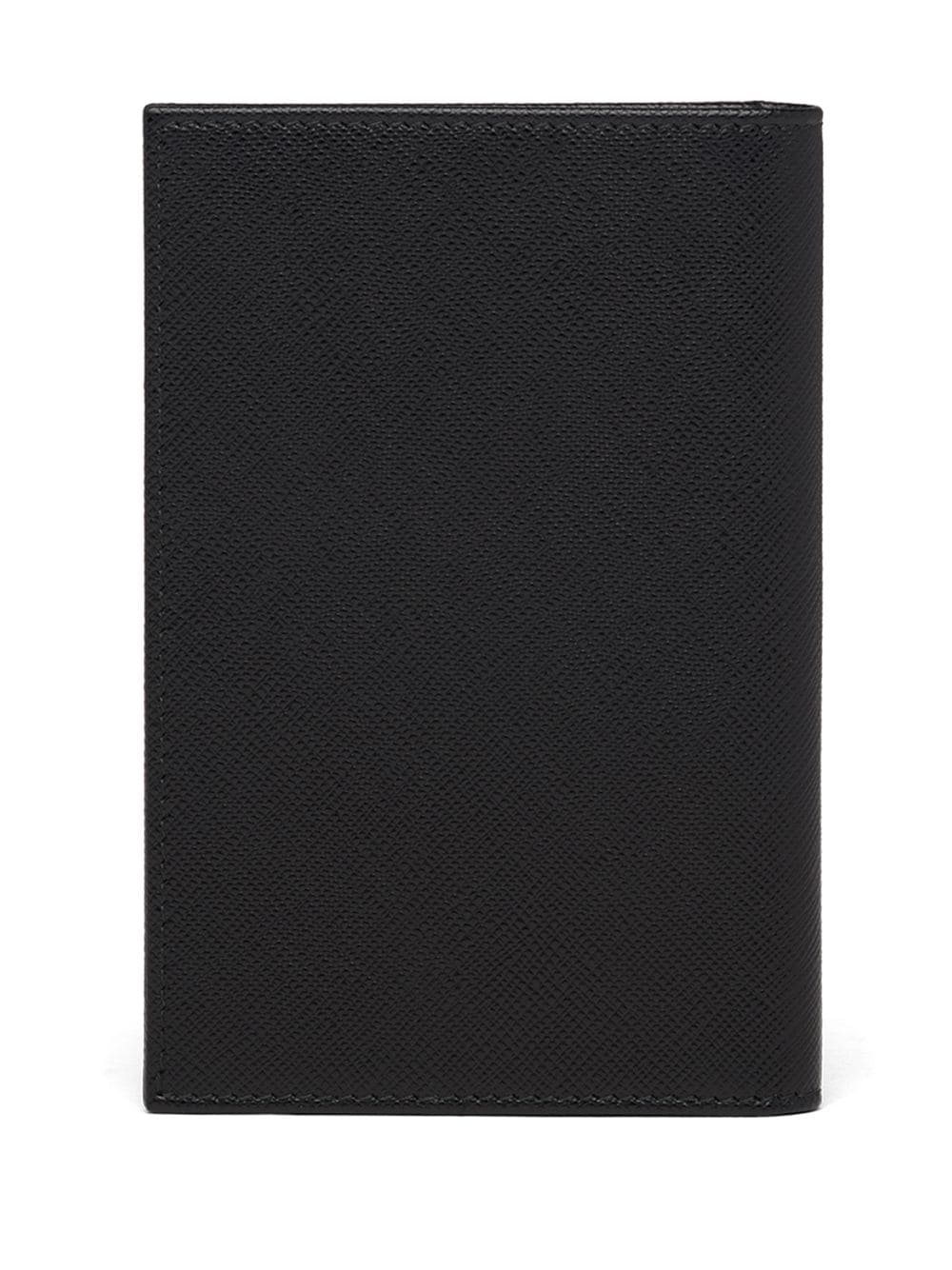 Prada funda para pasaporte con logo triangular