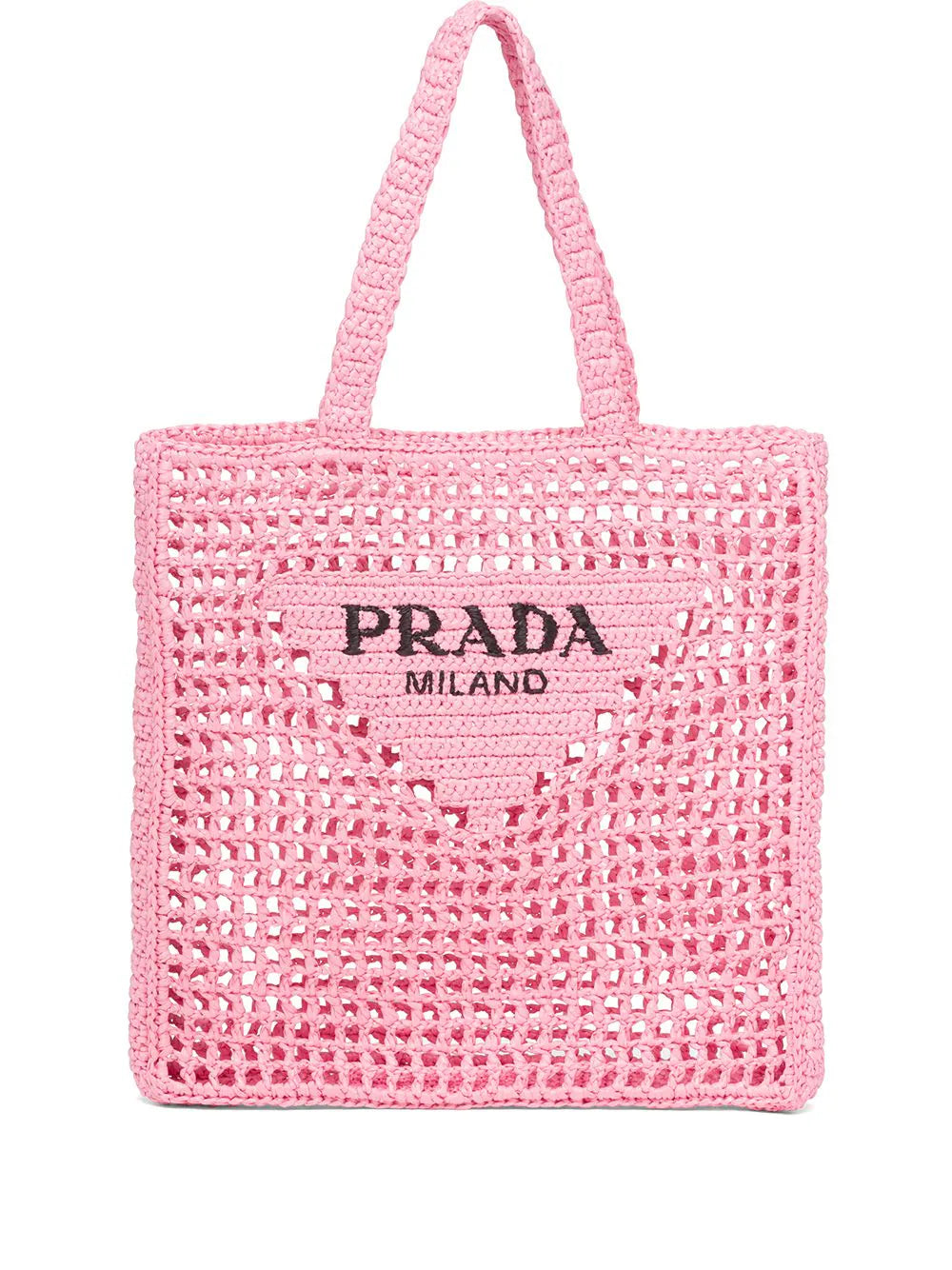 Prada tote con diseño entretejido