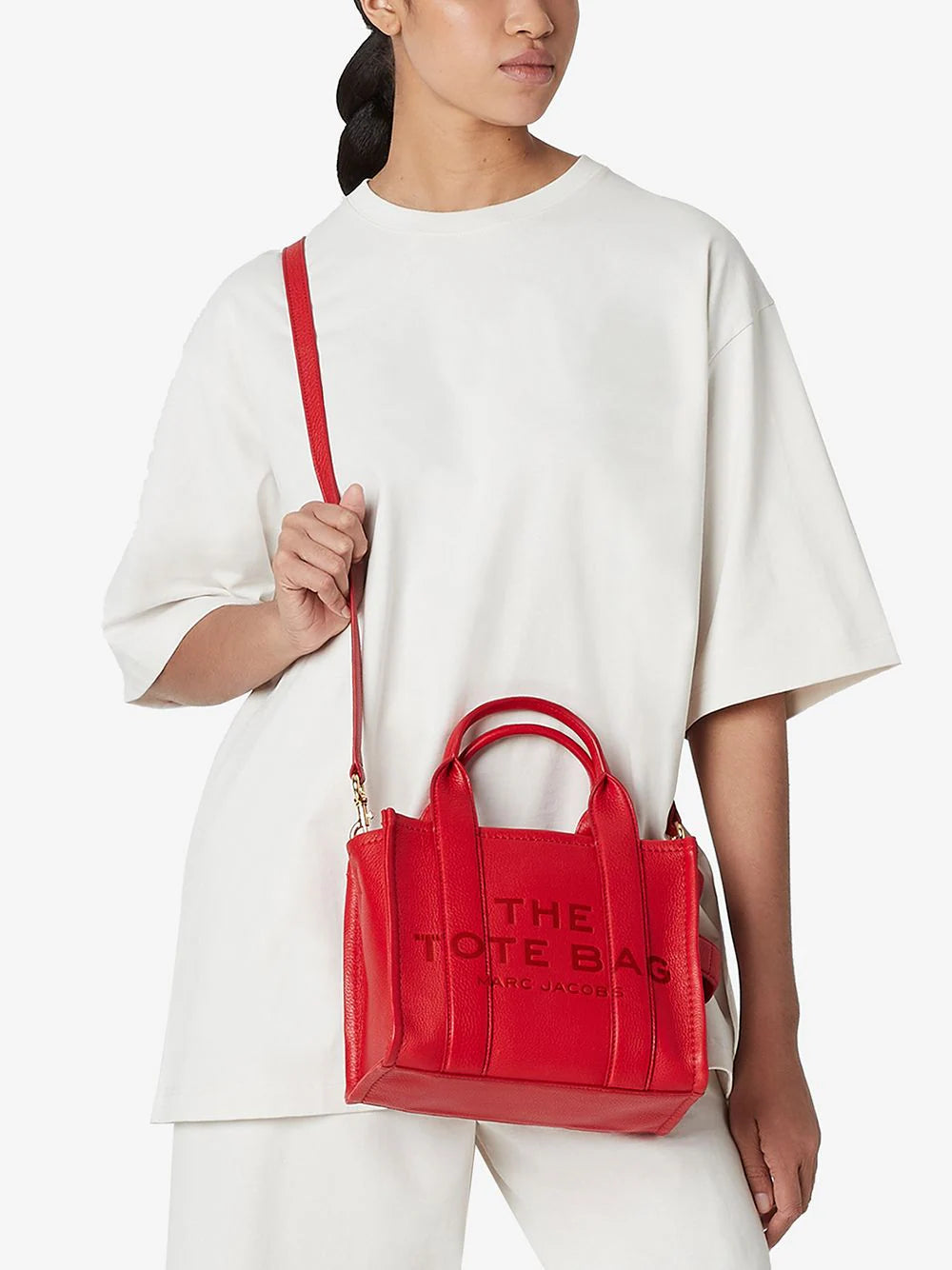 Marc Jacobs bolsa The Leather Tote pequeña