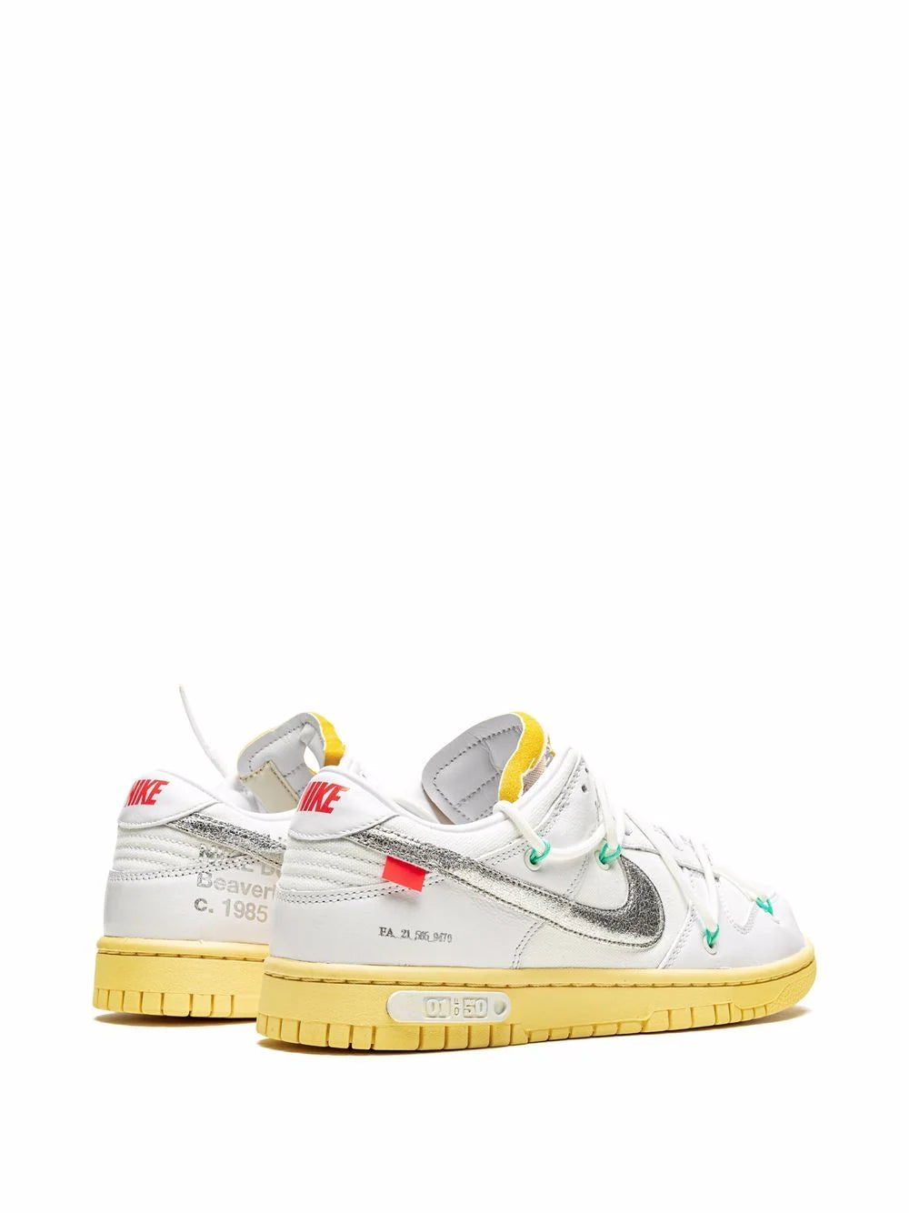 Tenis Dunk Low "Lot 01" de Nike x Off-White