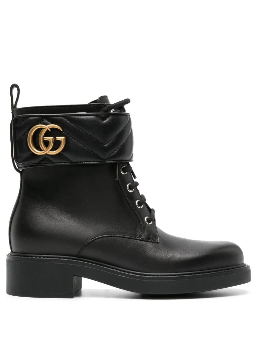 Gucci botines con placa Double G