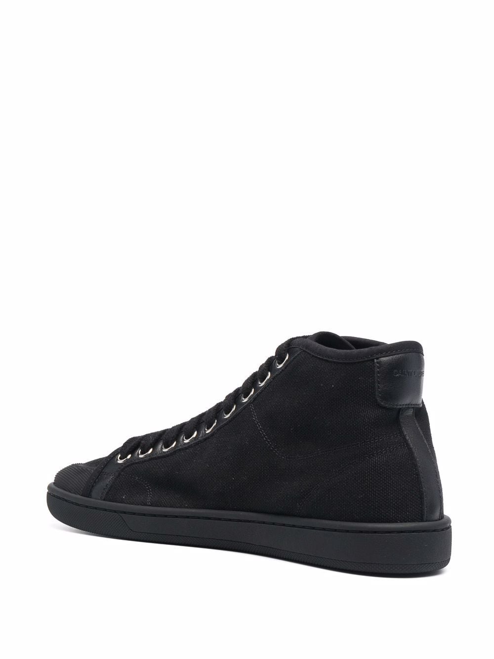 Saint Laurent tenis mid-top con agujetas