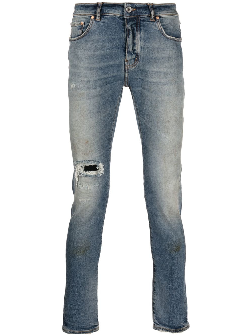 Purple Brand jeans slim con efecto envejecido