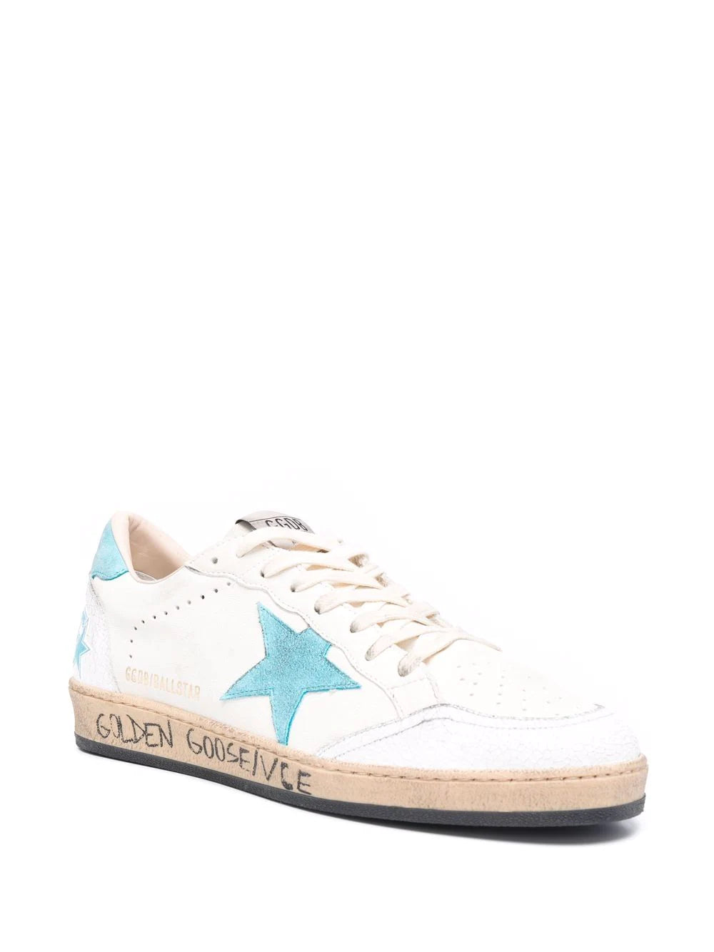 Tenis Golden Goose bajos con parche del logo