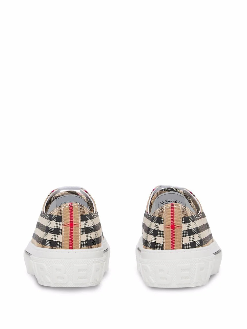 Burberry tenis con motivo Vintage Check Mujer