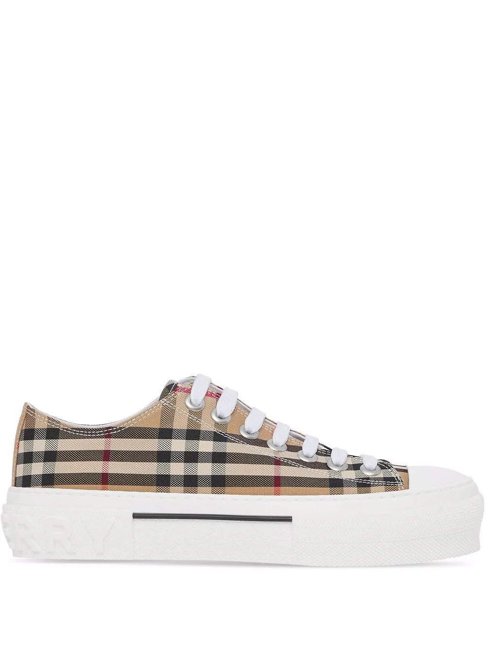 Burberry tenis con motivo Vintage Check Mujer