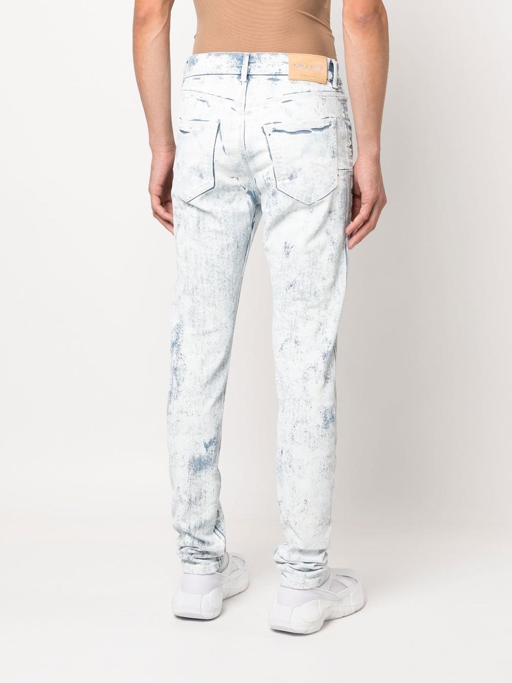 Purple Brand skinny jeans Cracked White Over Light