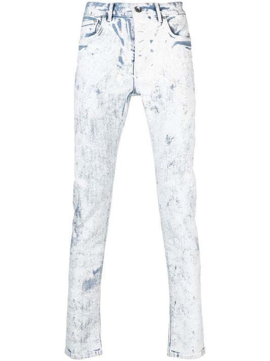 Purple Brand skinny jeans Cracked White Over Light