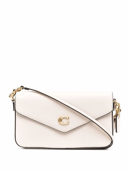 Coach bolsa crossbody con placa del logo