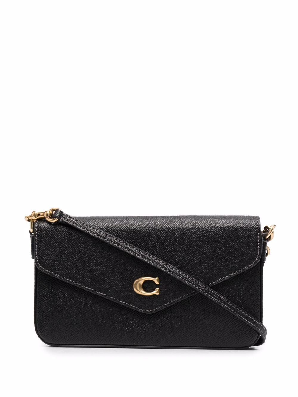 Coach bolsa crossbody con placa del logo