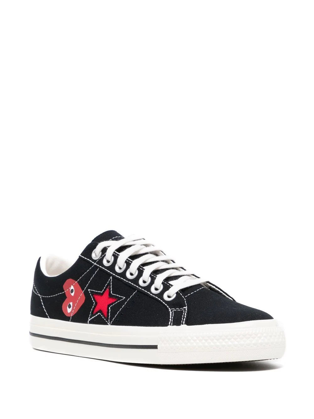 Tenis One Star de Comme Des Garçons Play x Converse