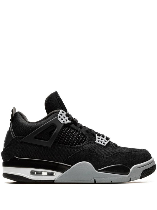 Tenis Air Jordan 4 "Black Canvas"