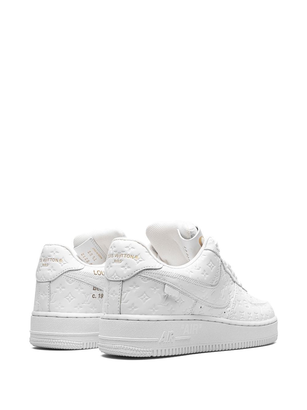 Tenis Air Force 1 Low "Virgil Abloh - White/White" de Nike x Louis Vuitton