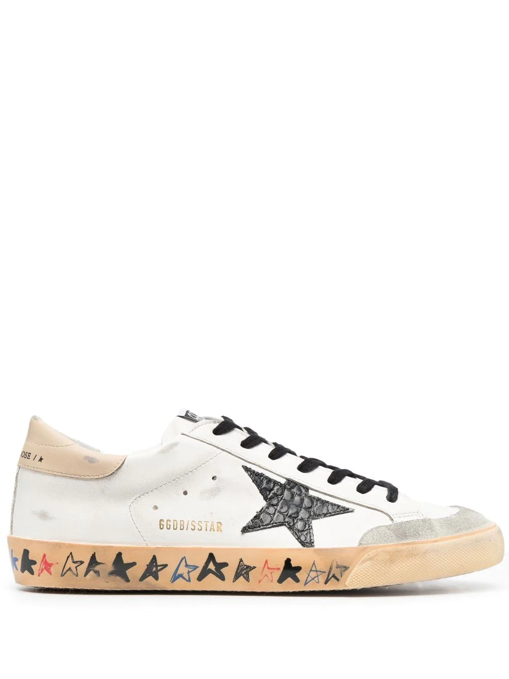 Tenis Golden Goose bajos con efecto envejecido