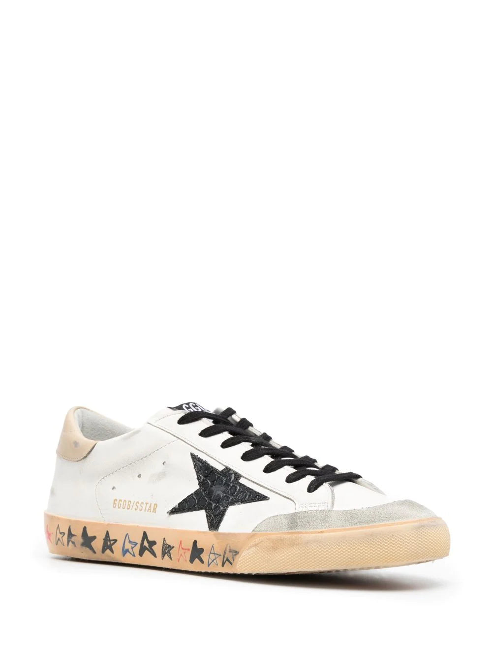 Tenis Golden Goose bajos con efecto envejecido