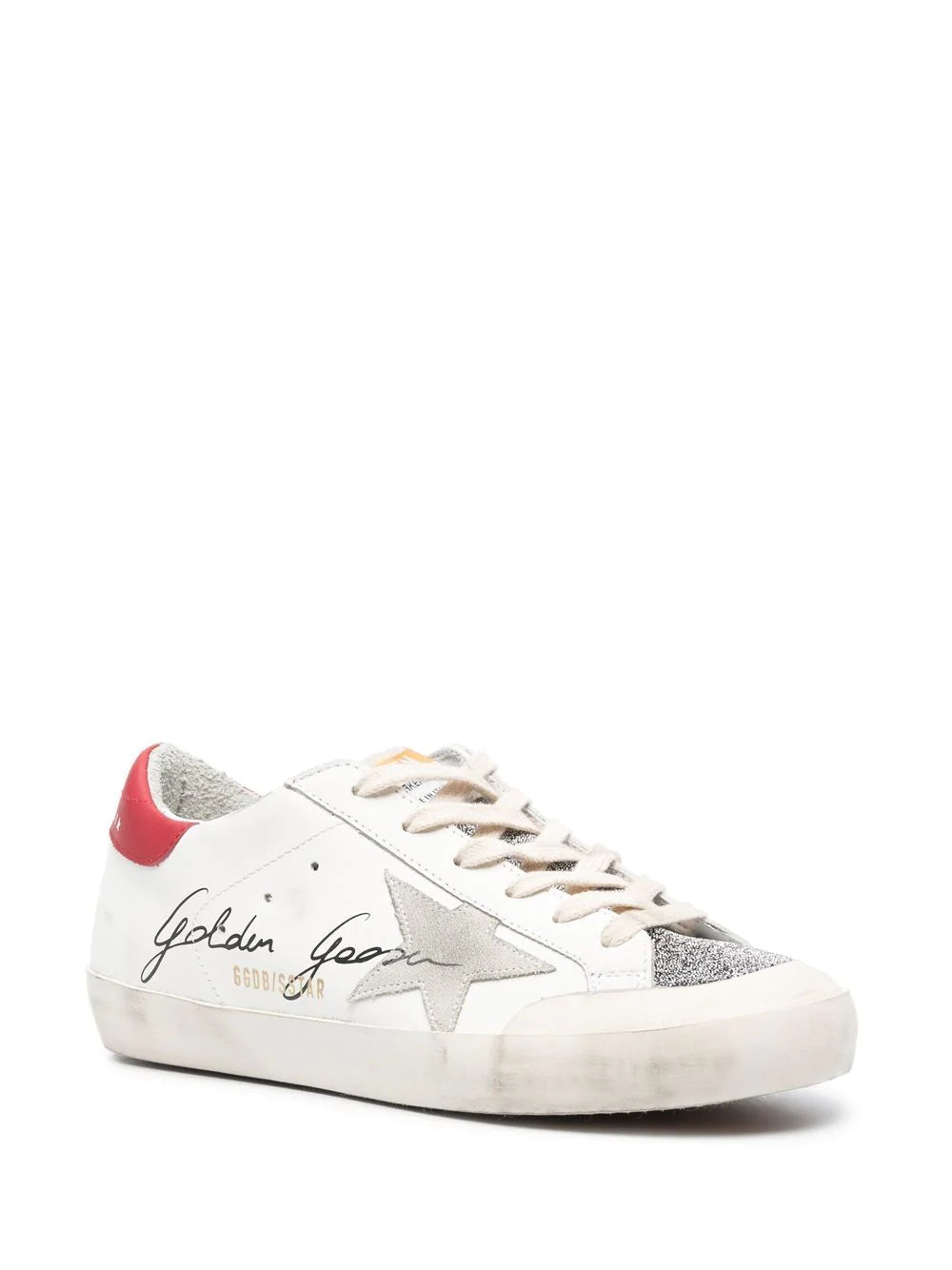 Tenis Golden Goose SuperStar con detalle de glitter