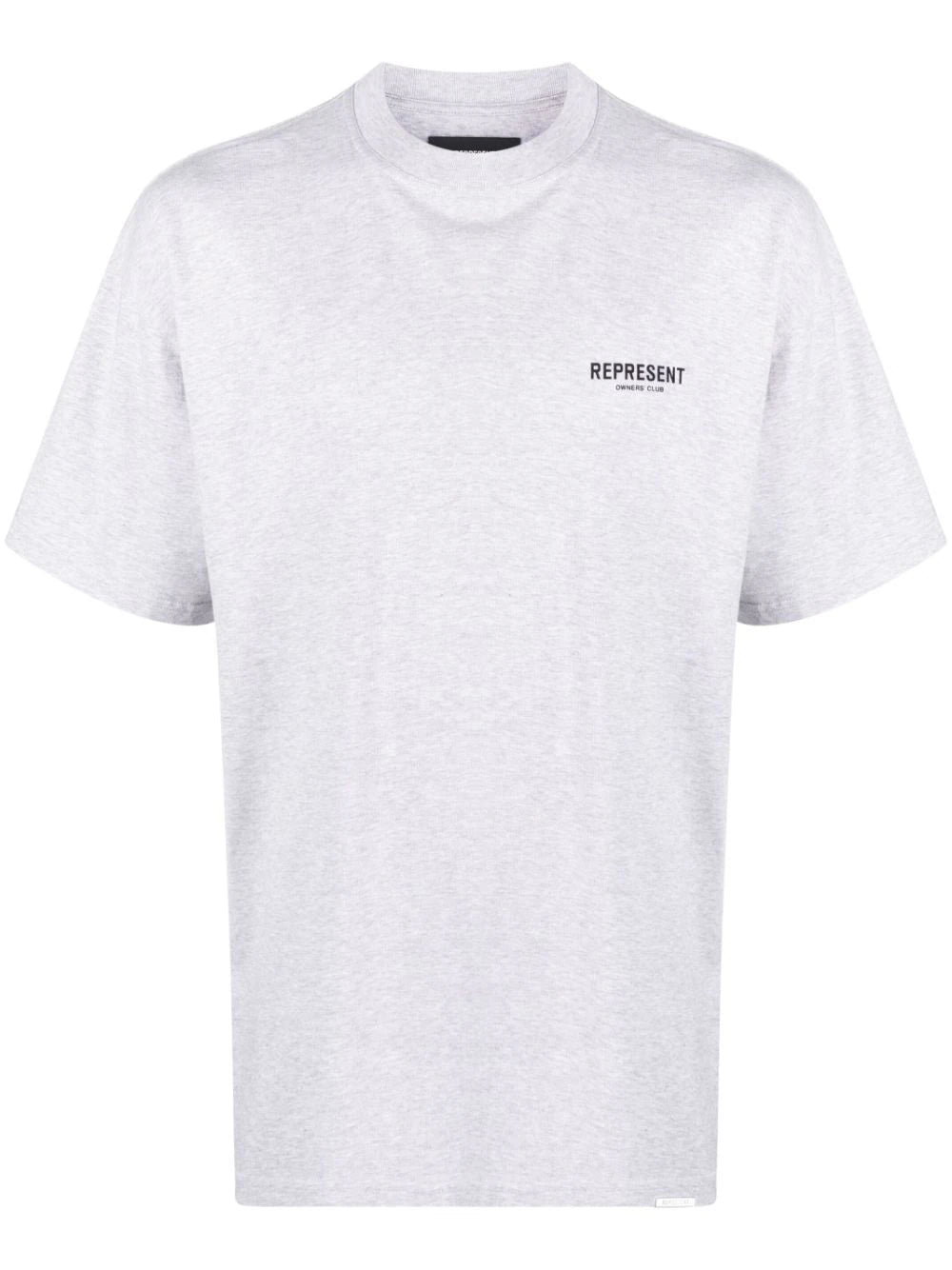 Playera Represent con efecto melange y logo estampado