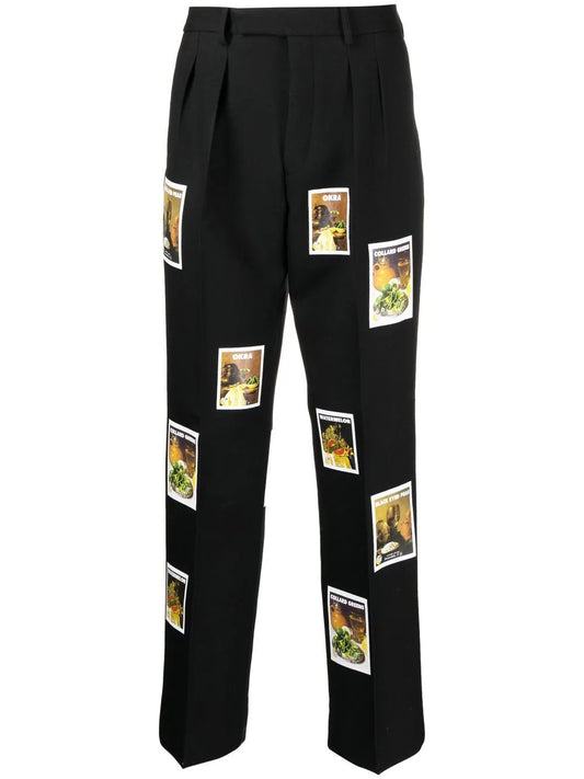 Denim Tears pantalones con estampado polaroid