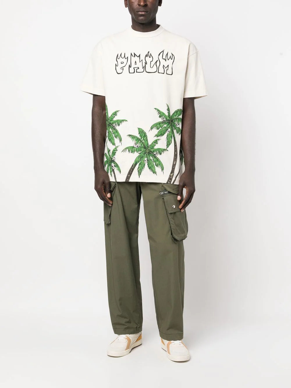 Playera Palm Angels con palmeras estampadas