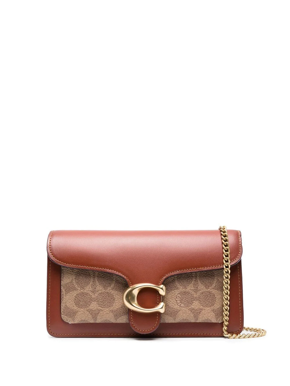 Coach bolsa crossbody con placa del logo