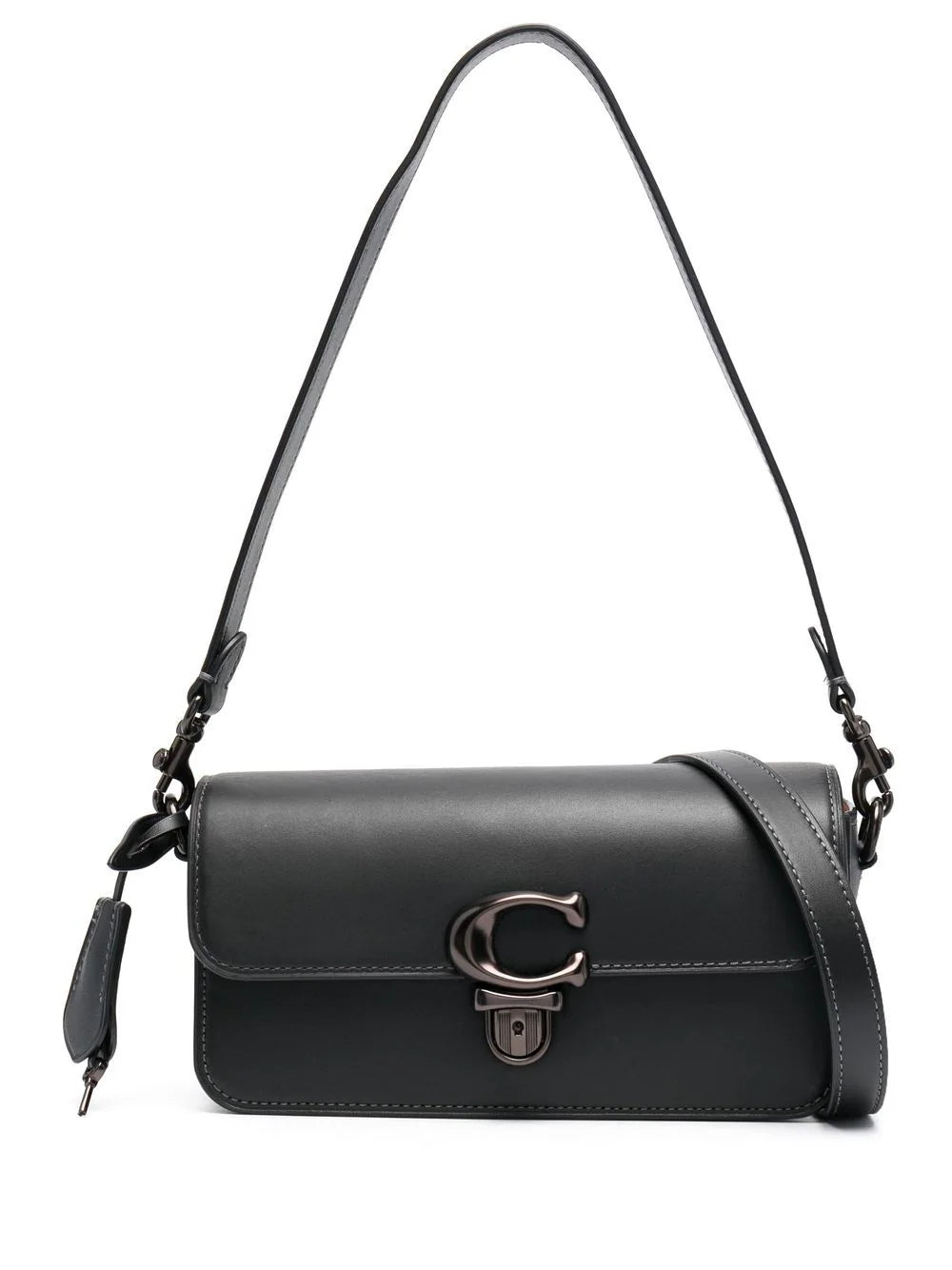 Coach tote con placa del logo