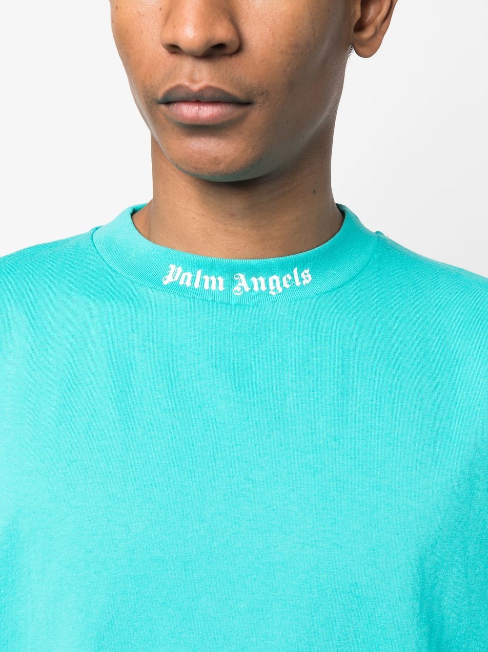 Playera Palm Angels manga larga con logo estampado