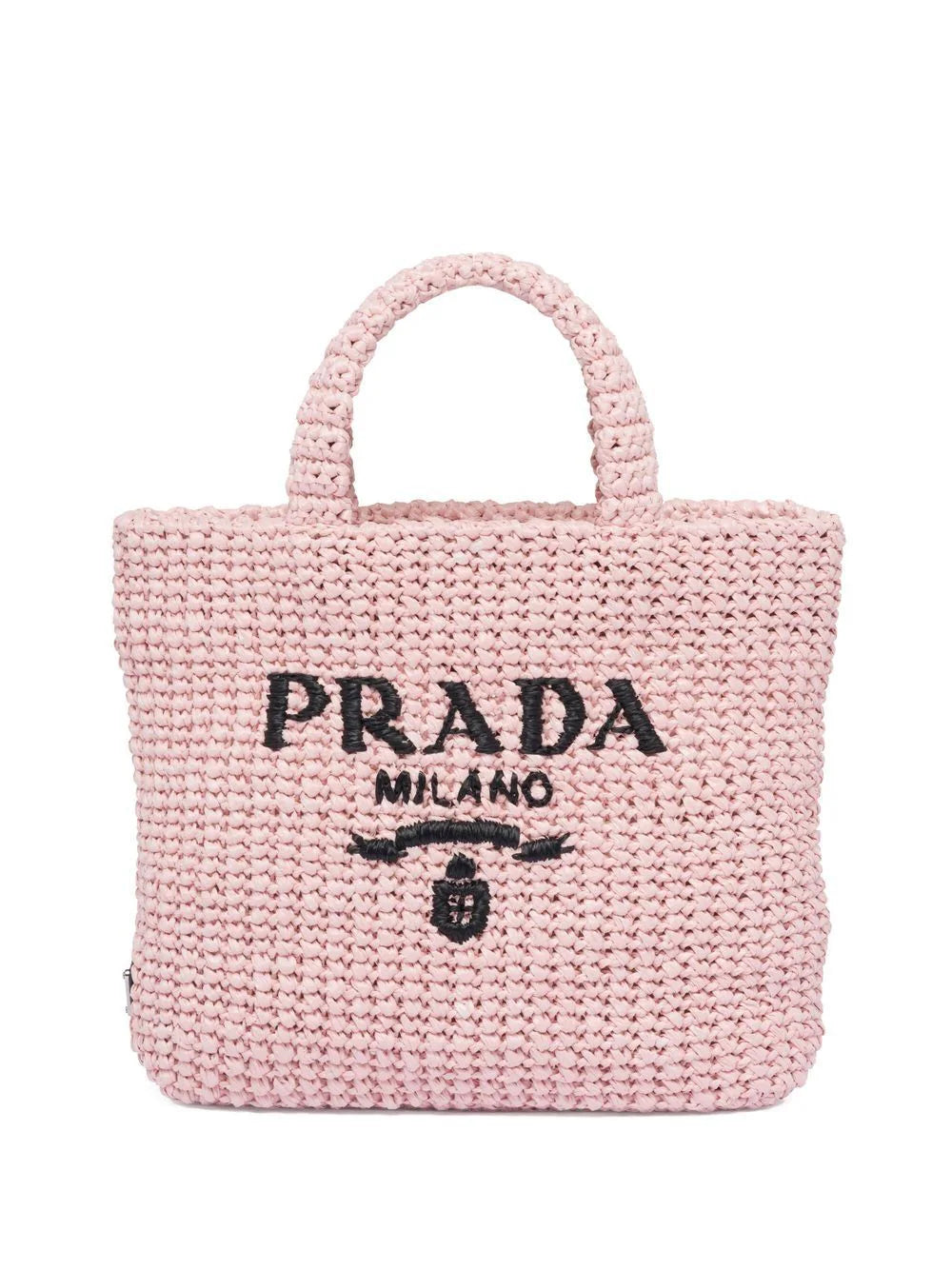 Prada tote de rafia pequeña