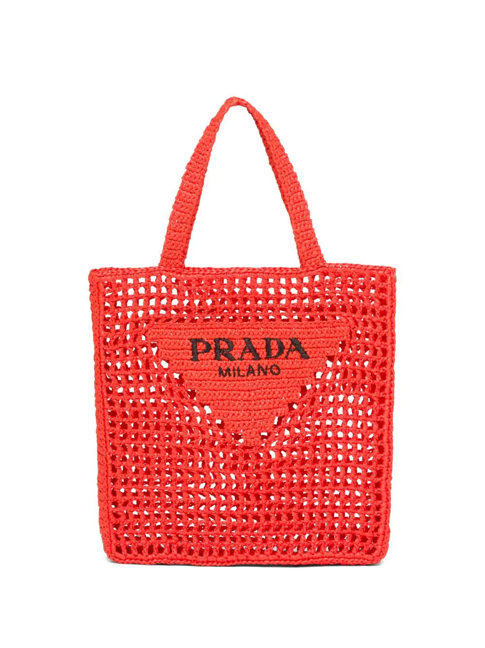 Prada tote con logo triangular