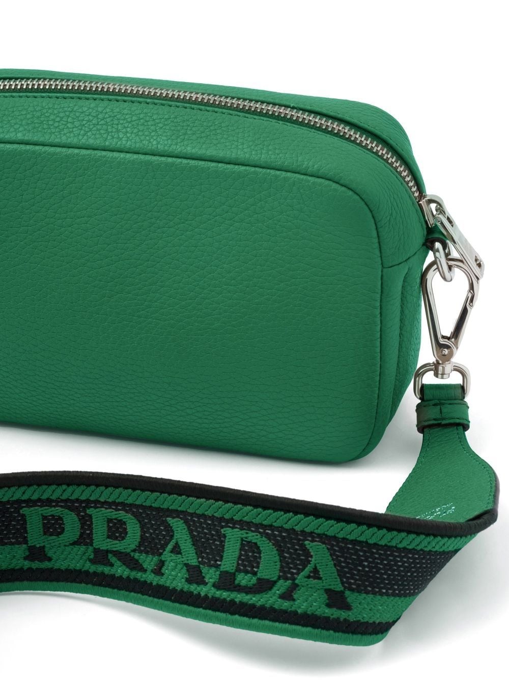 Prada bolsa crossbody con placa del logo pequeña