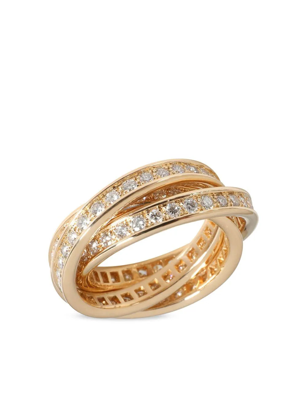 Cartier anillo Trinity en oro amarillo de 18kt con diamante