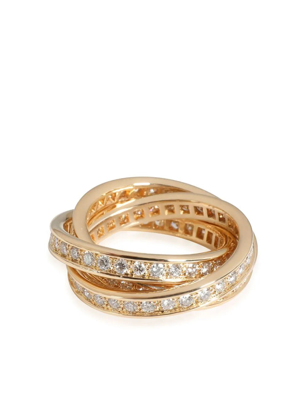 Cartier anillo Trinity en oro amarillo de 18kt con diamante