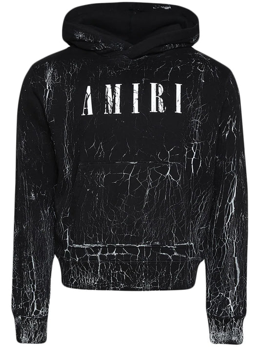 Hoodie AMIRI con logo y efecto agrietado